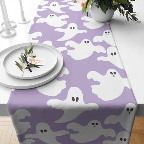 Halloween Table Top|Star Kitchen Decor|Ghost Table Topper|Abstract Table Runner|Crescent Table Setting|Hand Table Dressing|Halloween Table