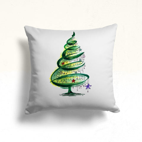 Xmas Tree Sofa Pillow Case|Winter Pillow Cover|Christmas Porch Cushion Case|Pine Tree Throw Pillowcase|Ornaments Couch Cushion Cover|Gift