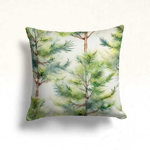 Winter Throw Pillowcase|Snow Sofa Pillow Case|Tree Couch Cushion Cover|Christmas Porch Cushion Case|Decorative Farmhouse Pillow Cover