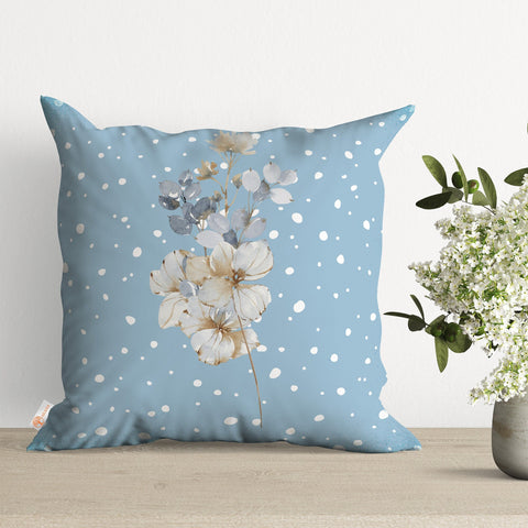 Winter Pillowcase|Winter Bird Pillow Cover|Floral Cushion Cover|Xmas Gift Ideas|Decorative Cushion Case|Housewarming Decor|Xmas Throw Pillow