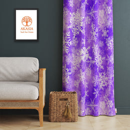 Winter Trend Curtain|Snowflake Curtain|Geometric Curtain|Xmas Home Decor|Christmas Living Room Curtain|Thermal Insulated Window Treatment