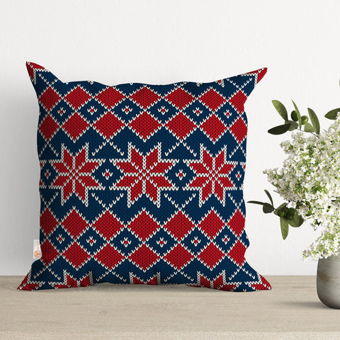 Winter Throw Pillowcase|Pixel Art Cushion Case|Christmas Outdoor Pillow Case|Snowflake Sofa Decor|Pine Tree Pillow Cover|Snowman Cushion