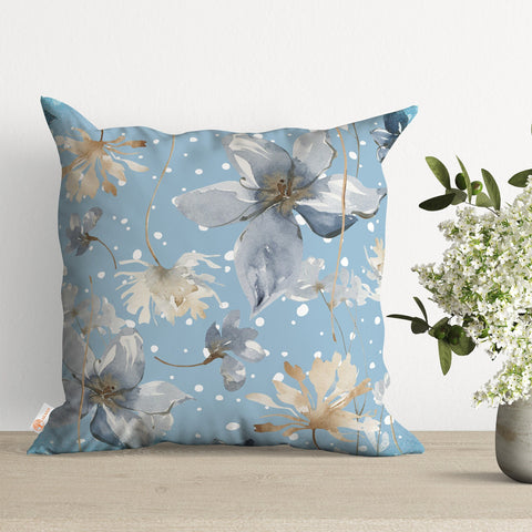 Winter Pillowcase|Winter Bird Pillow Cover|Floral Cushion Cover|Xmas Gift Ideas|Decorative Cushion Case|Housewarming Decor|Xmas Throw Pillow
