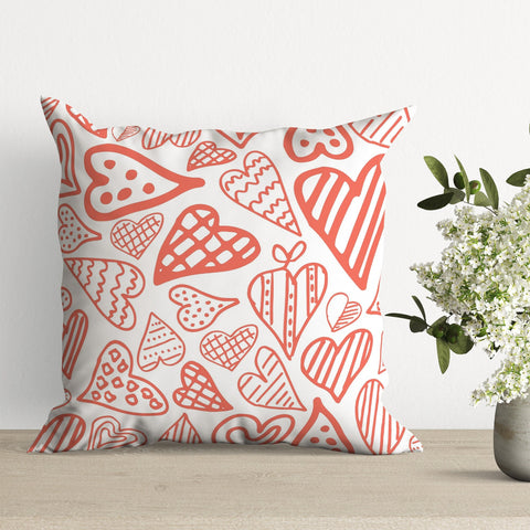 Abstract Heart Pillowcase|Valentine&