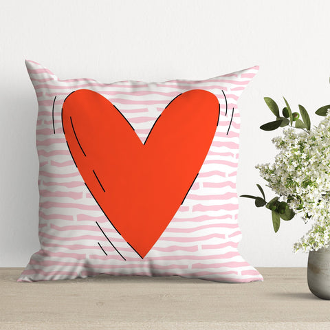 Heart Pattern Pillow Cover|Be Mine Pillow Case|Valentine&